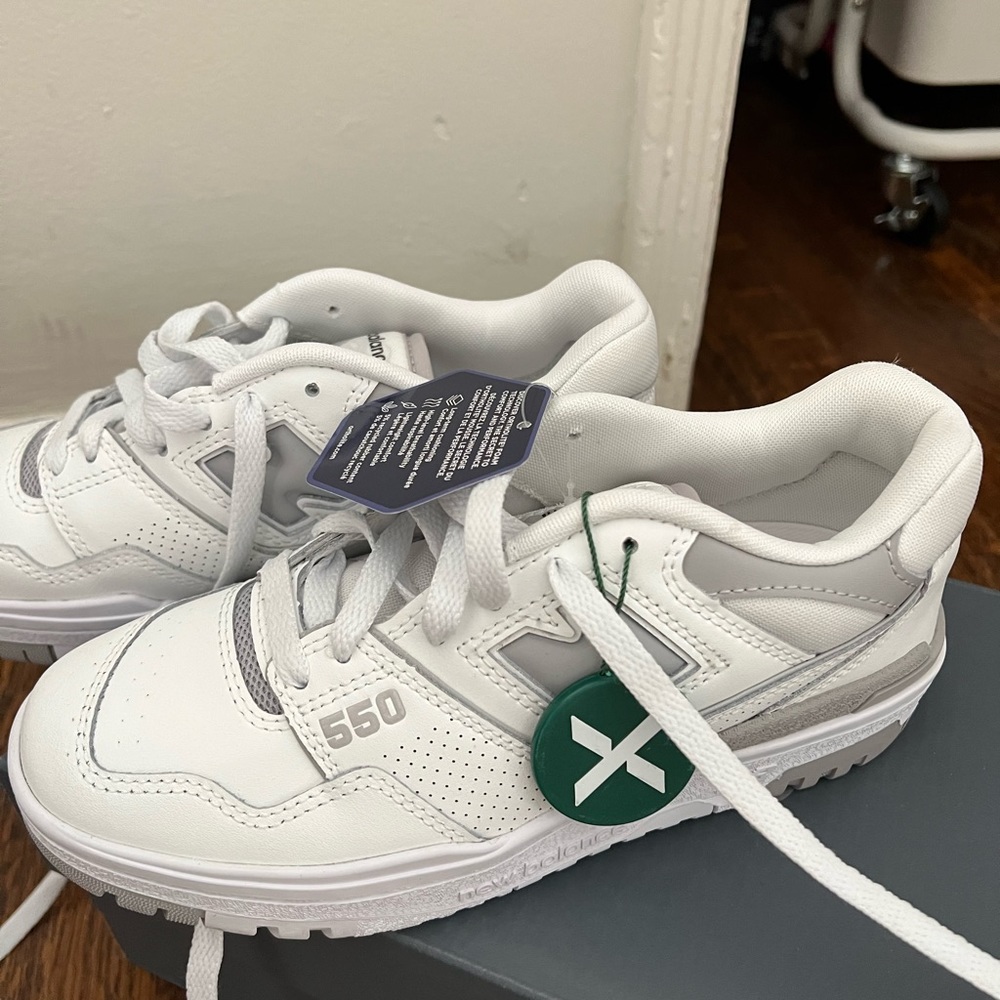 New Balance 550 White Rain Cloud (Women's) (Size 5.5W)